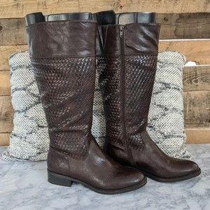 White Mountain Brown Boots Size 7 1/2